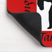 Tango. Ballroom Dance Couple Mousepad - Rood Muismat (Hoek)