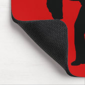 Tango. Ballroom Dance Couple Silhouette Muismat (Hoek)