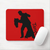 Tango. Ballroom Dance Couple Silhouette Muismat (Met muis)