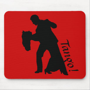 Tango. Ballroom Dance Couple Silhouette Muismat