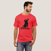 Tango Ballroom Dansers Silhouet T-shirt (Voorkant volledig)