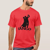 Tango Ballroom Dansers Silhouet T-shirt (Voorkant)