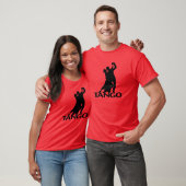 Tango Ballroom Dansers Silhouet T-shirt (Unisex)