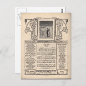 Tango-blademuziek Briefkaart (Voorkant / Achterkant)