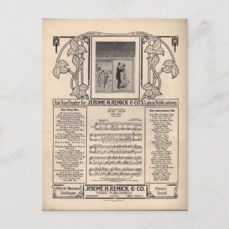 Tango-blademuziek Briefkaart