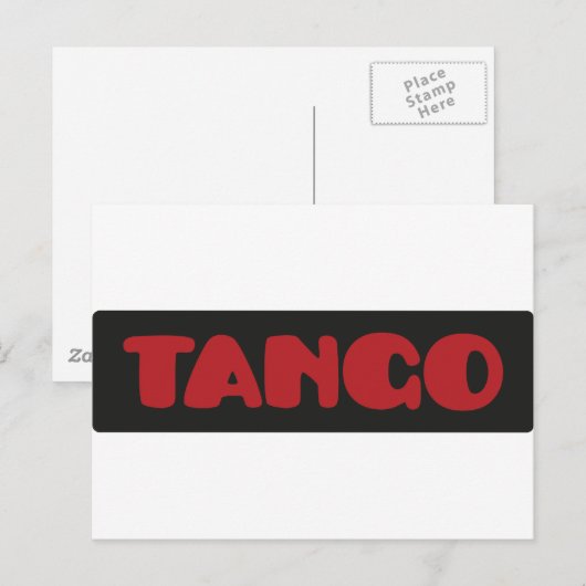 Tango Briefkaart (Voorkant / Achterkant)