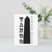 Tango Buenos Aires! Briefkaart (Staand voorkant)