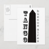 Tango Buenos Aires! Briefkaart (Voorkant / Achterkant)