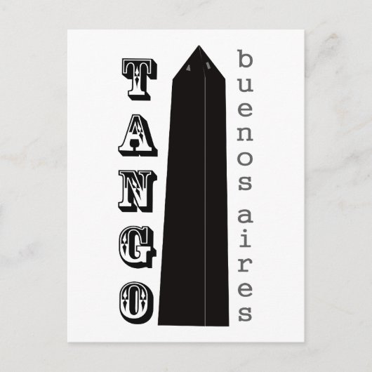 Tango Buenos Aires! Briefkaart (Voorkant)