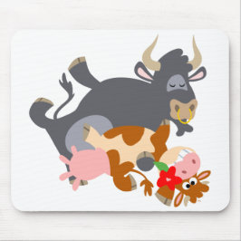 Tango! (cartoon stier en koe) mousepad muismat