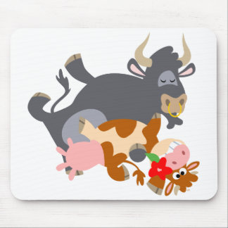 Tango! (cartoon stier en koe) mousepad muismat