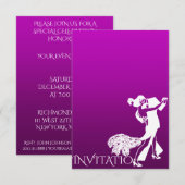 Tango Classic Dance Paarse Lavendel Ombre Kaart (Voorkant / Achterkant)