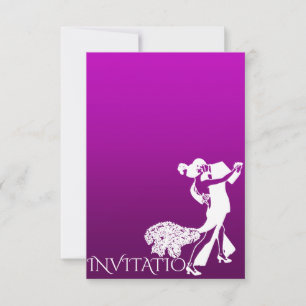 Tango Classic Dance Paarse Lavendel Ombre Kaart