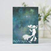 Tango Classic Dance Personalized Glam Galaxy Kaart (Staand voorkant)