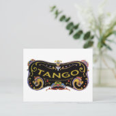 Tango coole design! briefkaart (Staand voorkant)