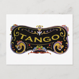 Tango coole design! briefkaart
