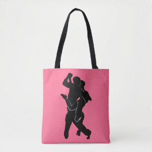 Tango Couple Pink Canvas tas - Uw kleuren