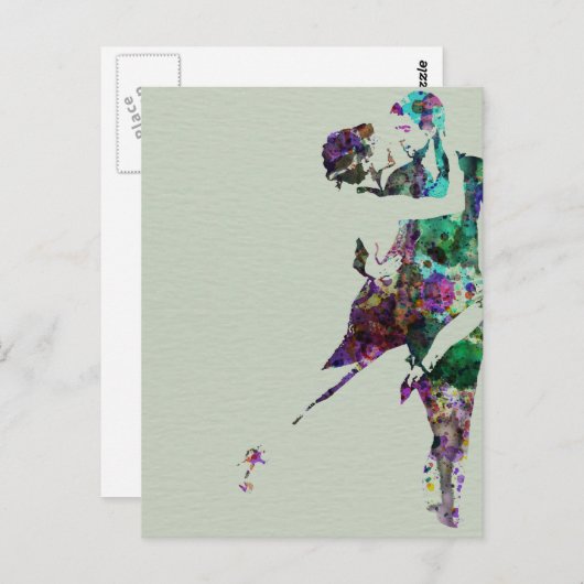 Tango Dance Briefkaart (Voorkant / Achterkant)