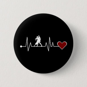 Tango Dance Couple Dancing Heartbeat-cadeau Ronde Button 5,7 Cm