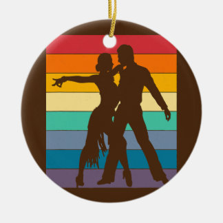 Tango Dance Instructor Distress Retro Keramisch Ornament