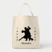 Tango Dance Silhouette Personal Tote Bag (Voorkant)