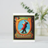 Tango Dancer Briefkaart (Staand voorkant)