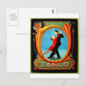 Tango Dancer Briefkaart (Voorkant / Achterkant)