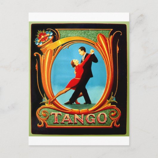 Tango Dancer Briefkaart (Voorkant)