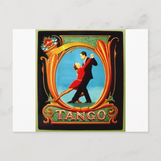 Tango Dancer Briefkaart (Voorkant)