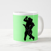 Tango Dancer Couple Mok - Uw kleuren - Tekst (Voorkant rechts)