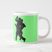 Tango Dancer Couple Mok - Uw kleuren - Tekst (Rechts)