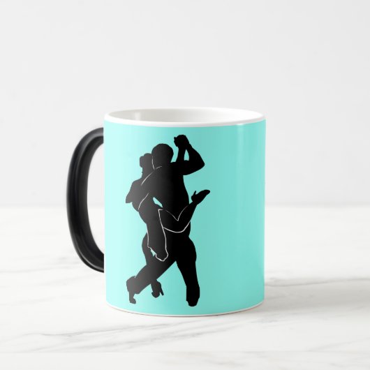 Tango Dancer Couple Mug Custom Colors Magische Mok (Voorkant links)