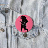 Tango Dancer Couple Pink Button - Uw kleur (In situ)