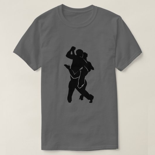 Tango Dancer Couple T-Shirt - Uw kleur (Design voorkant)