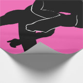 Tango Dancer Pink Wrapping Paper Kies kleur Cadeaupapier (Hoek)