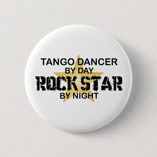 Tango Dancer Rock Star by Night Ronde Button 5,7 Cm (Voorkant)