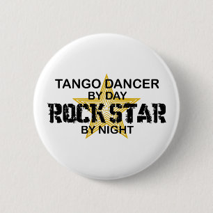 Tango Dancer Rock Star by Night Ronde Button 5,7 Cm