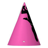 Tango Dancer Roze Papier Party Pet Kies Kleur Feesthoedjes (Links)