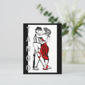 Tango Dancers Briefkaart (Staand voorkant)