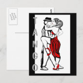 Tango Dancers Briefkaart (Voorkant / Achterkant)