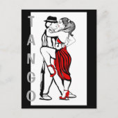 Tango Dancers Briefkaart (Voorkant)