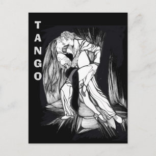 Tango Dancers Briefkaart