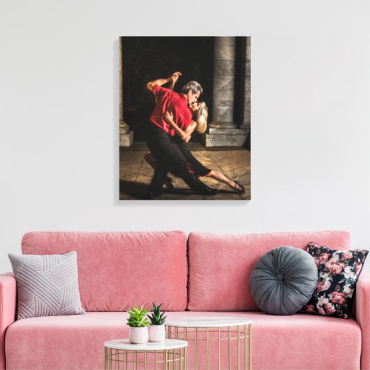 Tango Dancers Canvas Afdruk (Insitu (Woonkamer))