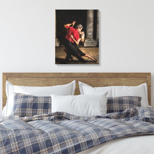 Tango Dancers Canvas Afdruk (Insitu (Slaapkamer))