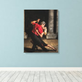 Tango Dancers Canvas Afdruk (Insitu (Houten vloer))