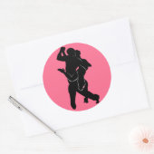 Tango Dancers Couple Sticker - Aangepaste kleuren (Envelop)