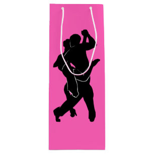 Tango Dancers Couple Wine Gif Bag - Uw kleuren Wijn Cadeautas