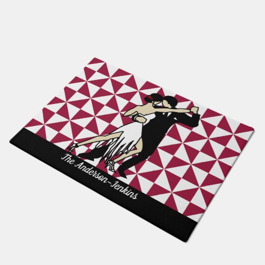 Tango Dancers Deurmat (Schuin)