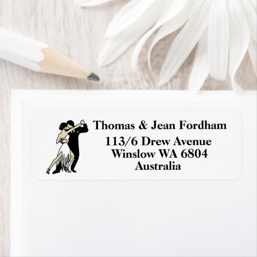 Tango Dancers Etiket (Insitu)