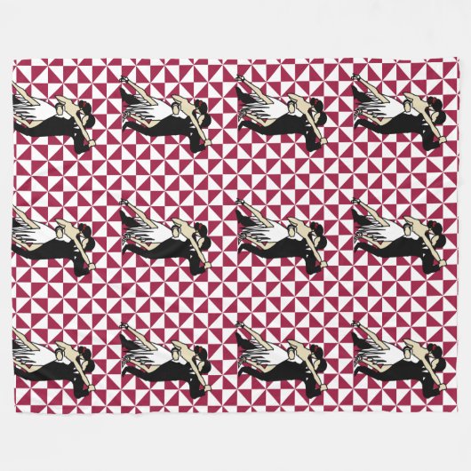 Tango Dancers Fleece Deken (Voorkant (Horizontaal))